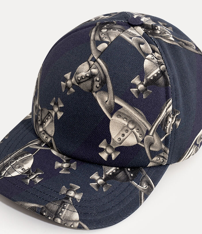 Vivienne Westwood MULTI PRINTED ORB CHAIN BASEBALL CAP